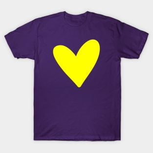 Yellow heart T-Shirt